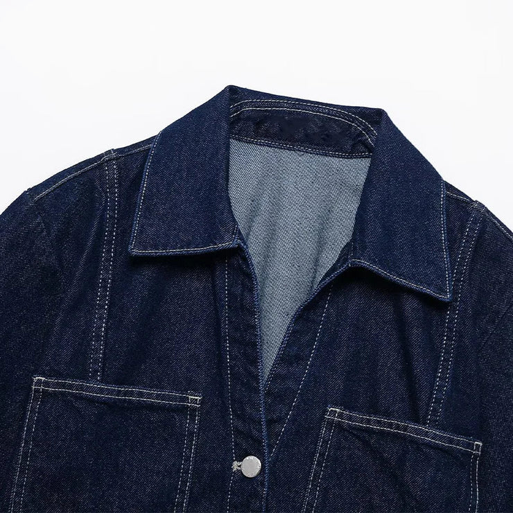 Emorelle™ Denim Jacket and Skort Matching Set