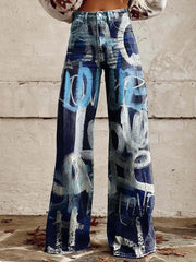 Emorelle™ Denim Love Print