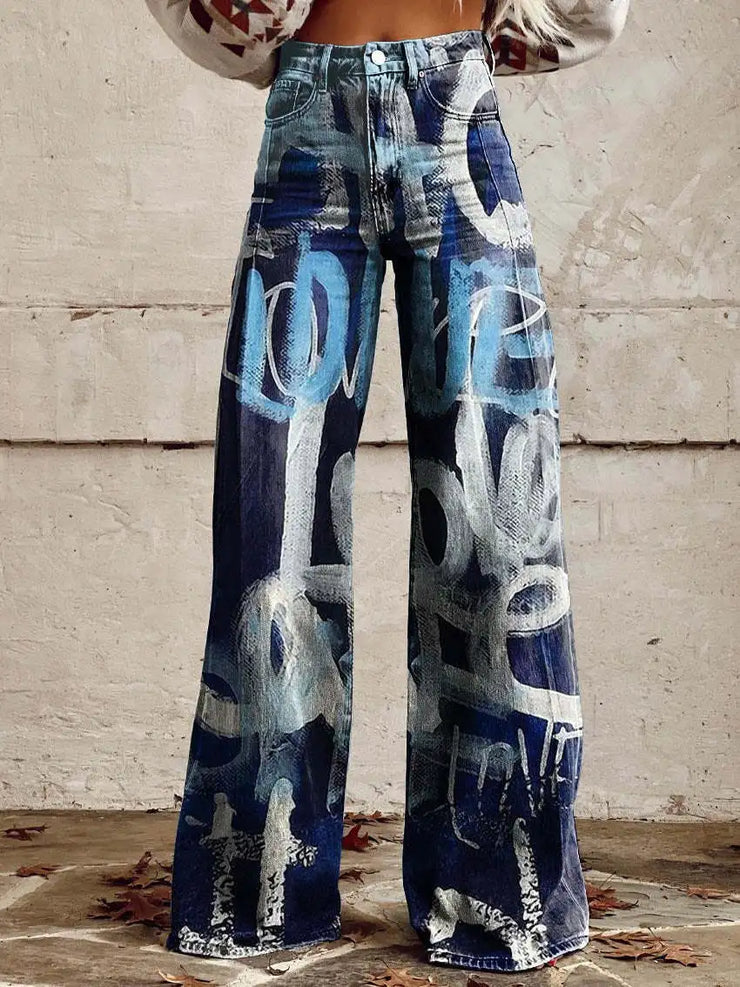 Emorelle™ Denim Love Print