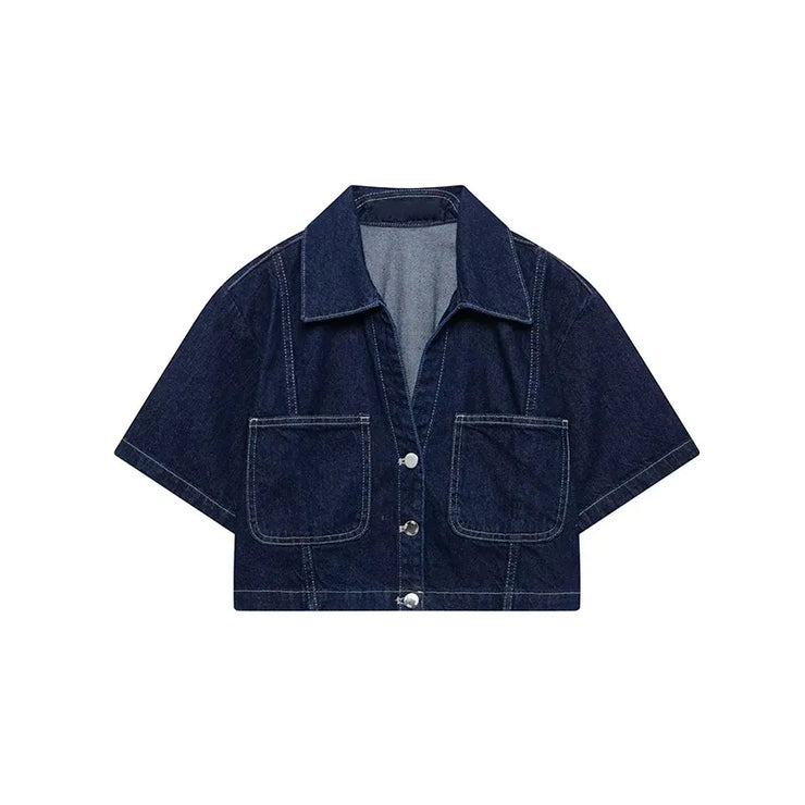 Emorelle™ Denim Jacket and Skort Matching Set